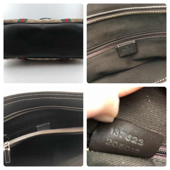⭐️🆕[Gucci] Vintage Logo Canvas/ leather Bag - Picture 3 of 8